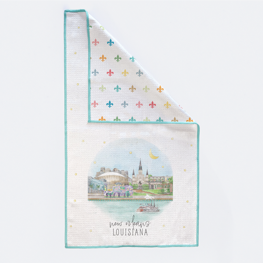 new-orleans-skyline-eco-friendly-kitchen-towel