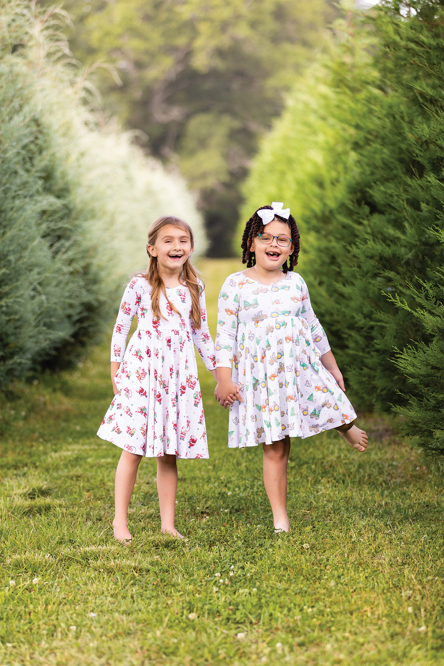 Moo-y Christmas Organic Cotton Christmas Dress for Kids Moo-y Christmas Organic Cotton Christmas Dress for Kids