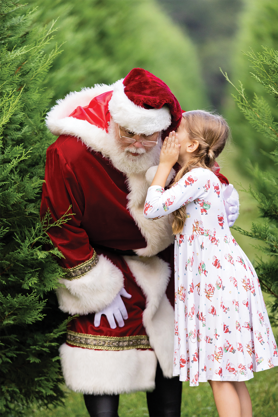 Santa Claus is Coming to Town Organic Cotton Christmas Dress for Kids