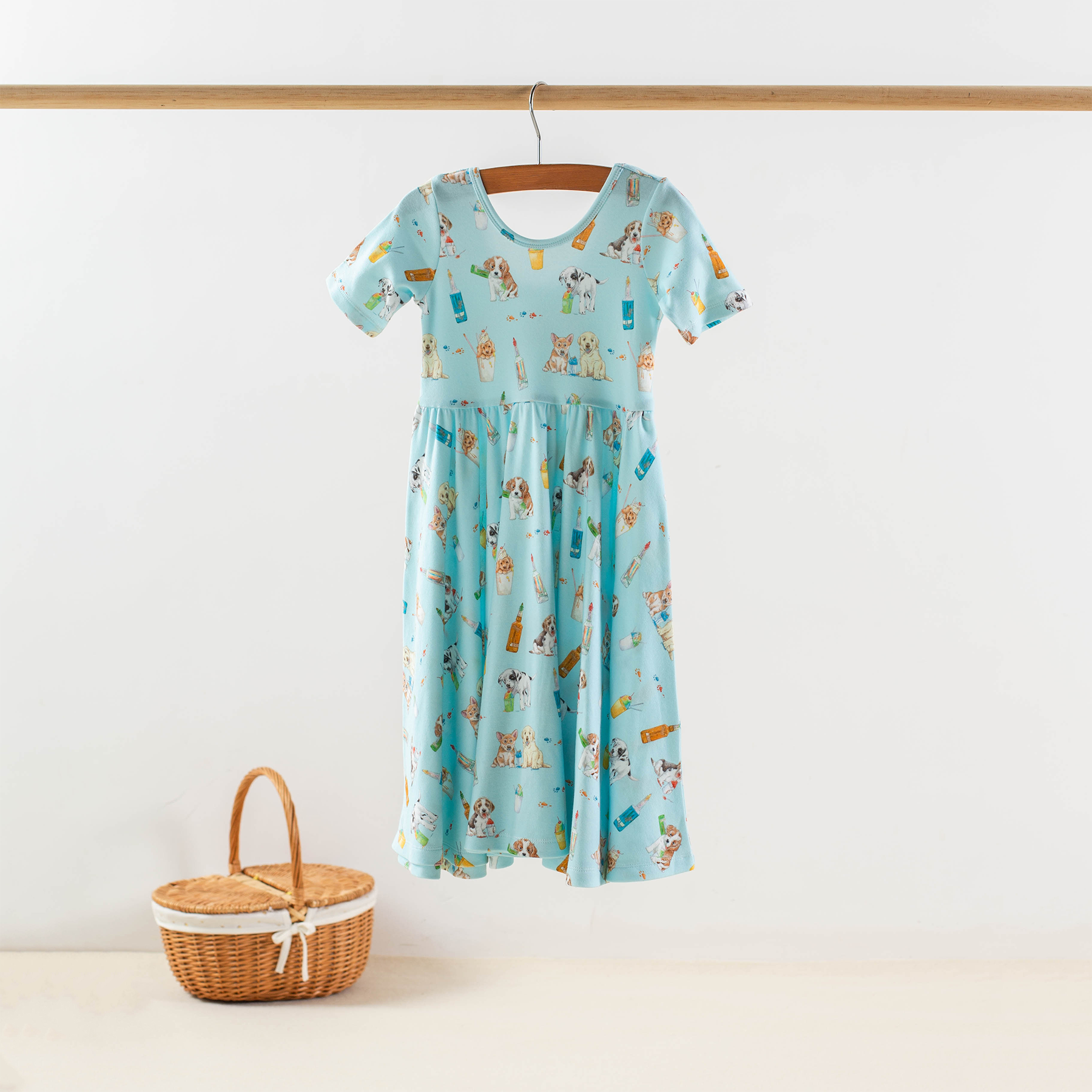 Dog Days of Summer Organic Cotton Dress for Kids – Nola Tawk