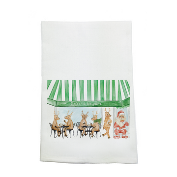 beignet-santa-christmas-kitchen-towel