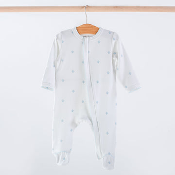 blue-fleur-de-lis-organic-cotton-baby-pajamas