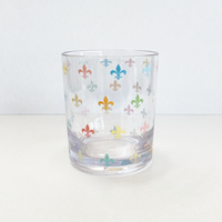 acrylic drinking glasses Fleur de Lis Acrylic Drinking Glasses