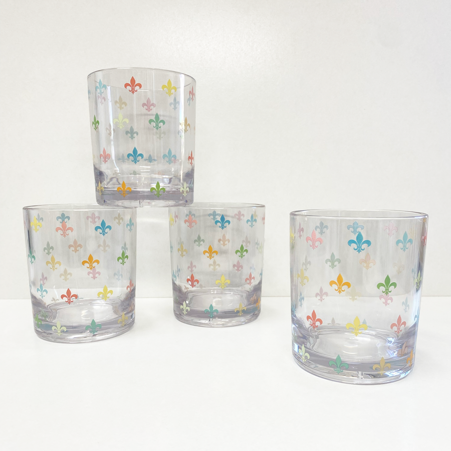 Acrylic Drinking Glasses Dishwasher Safe Tumbler Glassware Set of