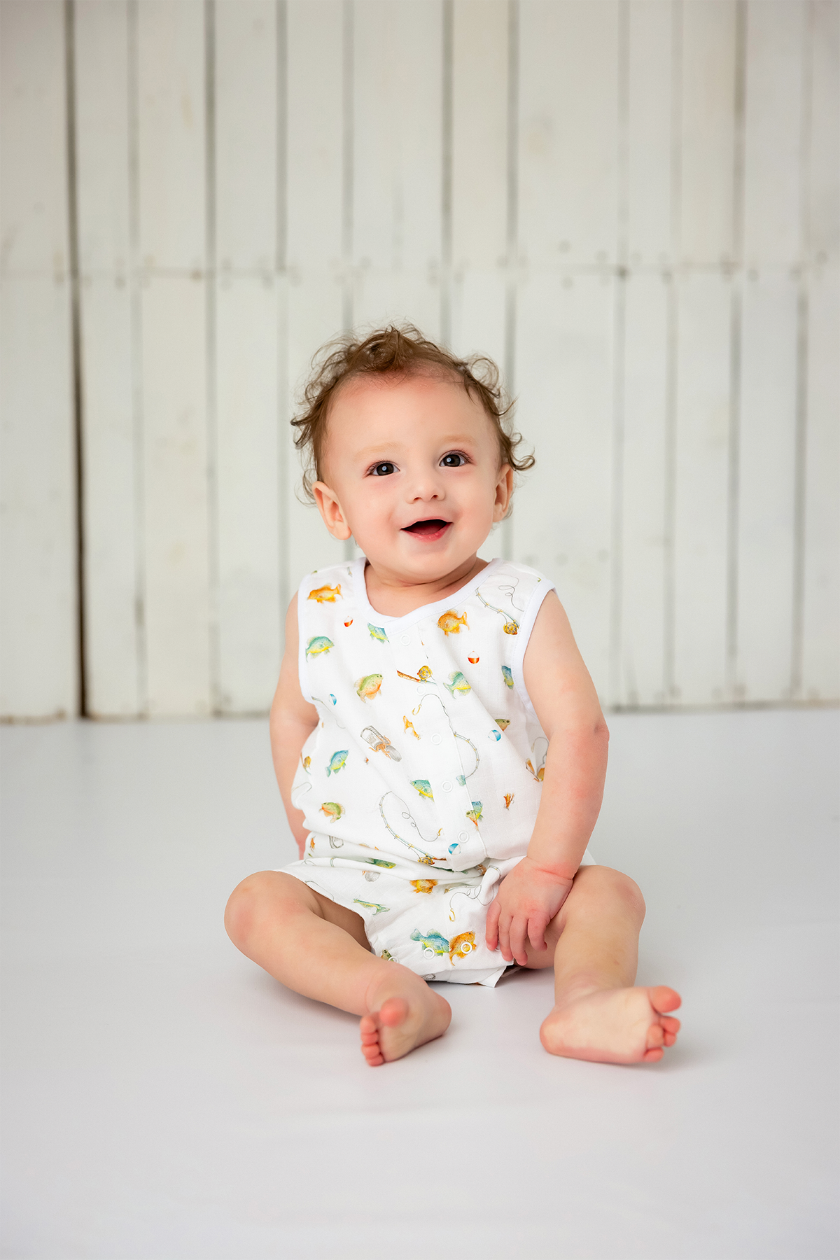 Gone Fishing Organic Muslin Shortalls – Nola Tawk