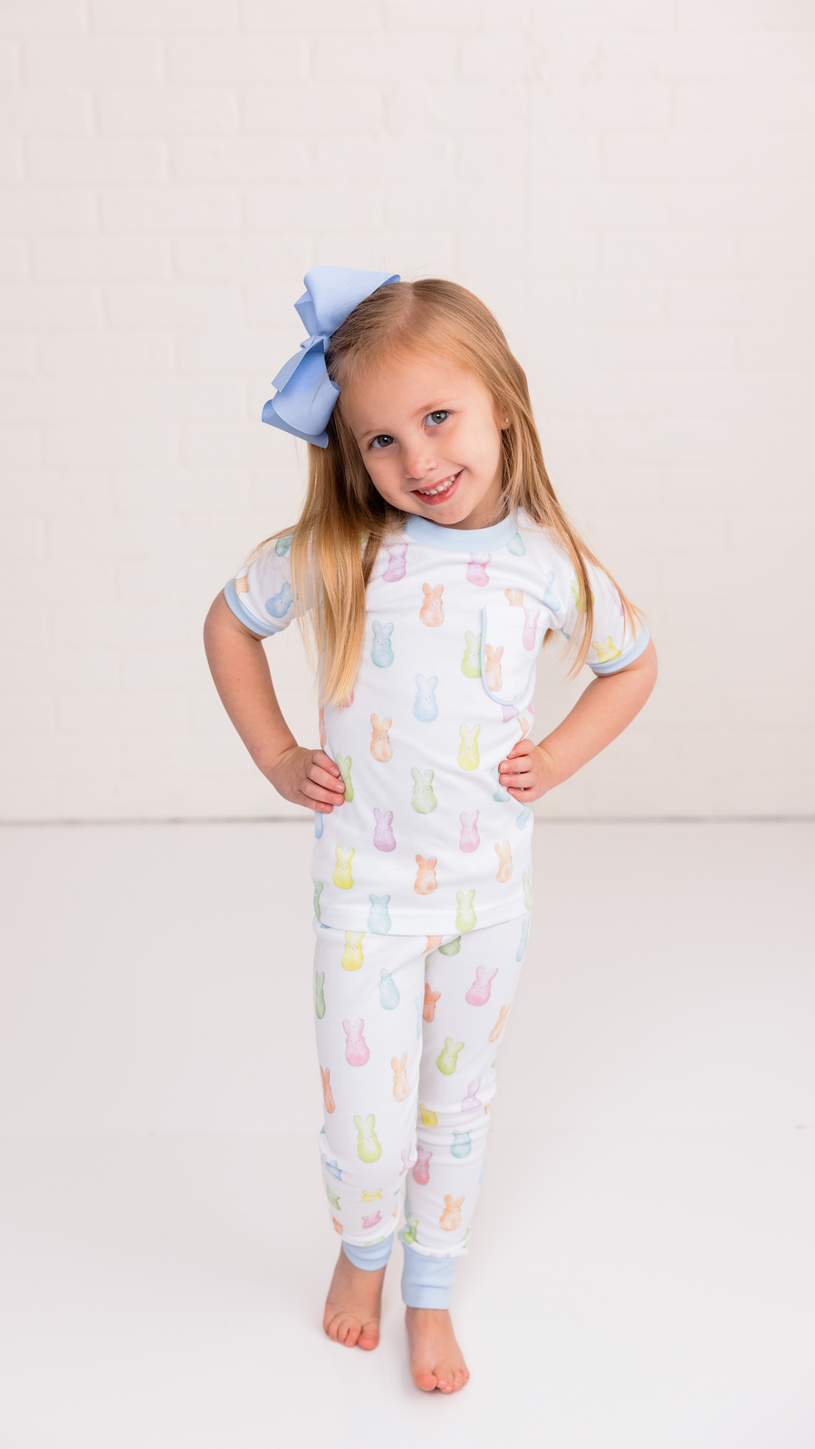Hoppy Easter Organic Cotton Kids Pajamas Nola Tawk