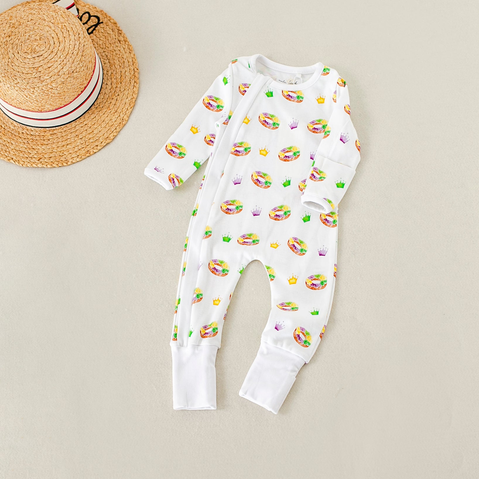 mardi gras king cake pajamas