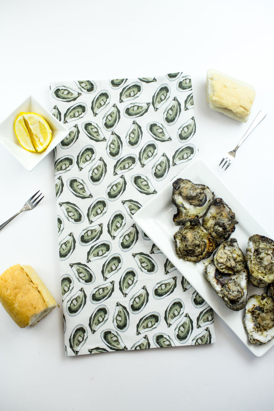 oyster-seafood-cotton-kitchen-towel