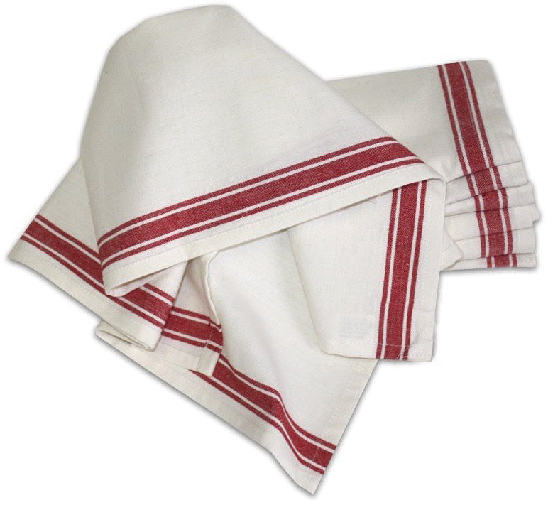 red-stripe-cotton-kitchen-towel