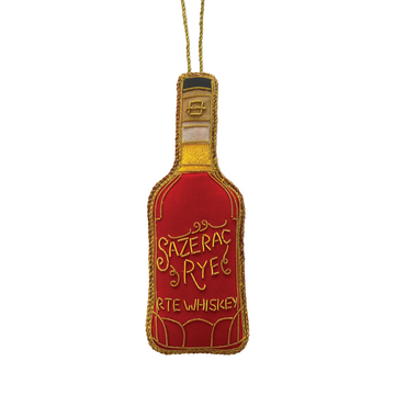 sazerac-bottle-emboidered-christmas-ornament