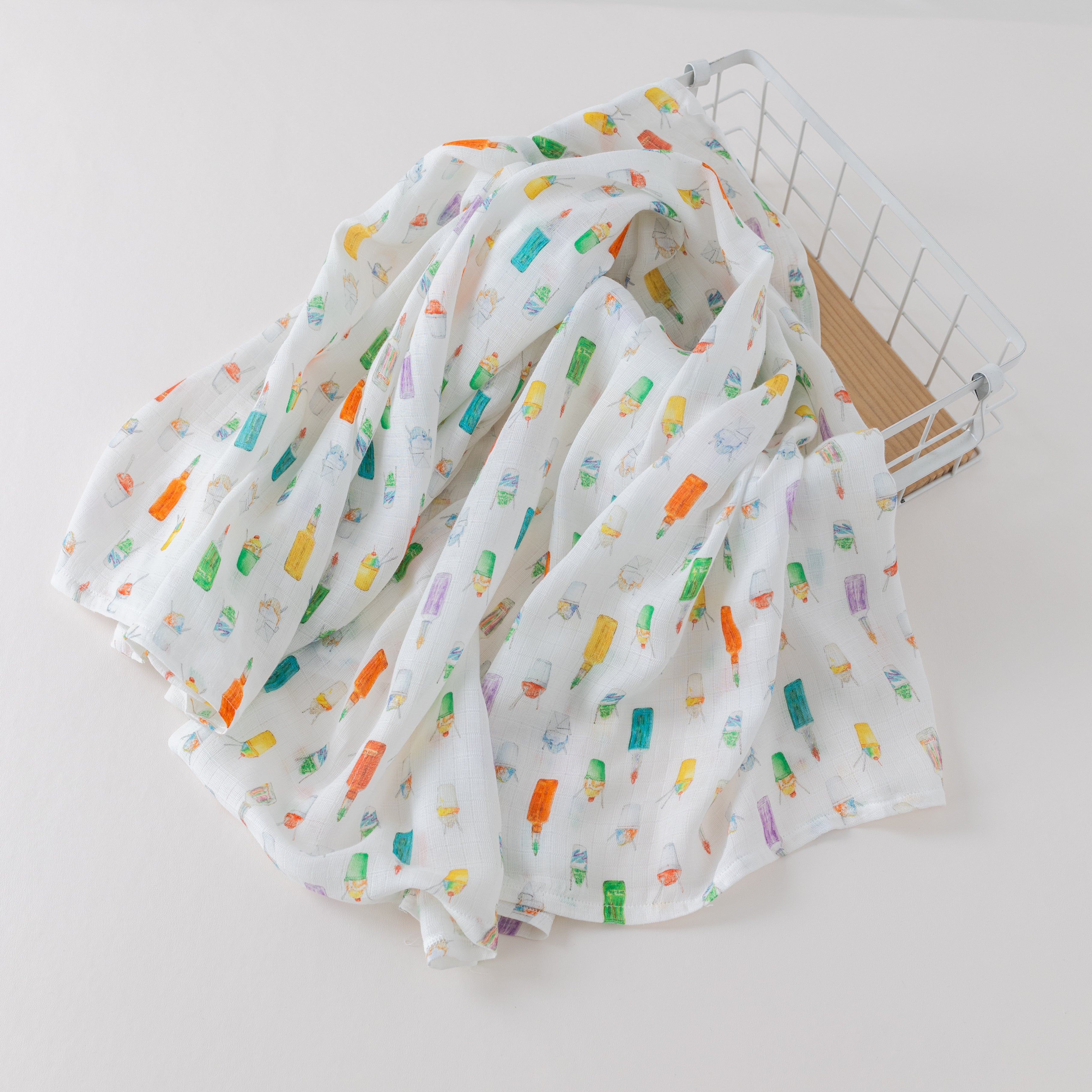 Sugar, Ice, & Everything Nice Organic Muslin Blanket – Nola Tawk