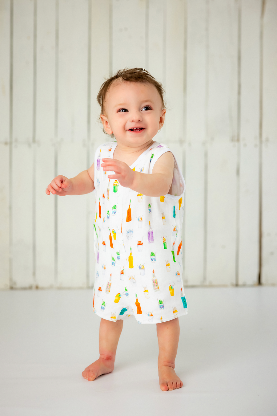 Sugar Ice Everything Nice Organic Muslin Shortalls