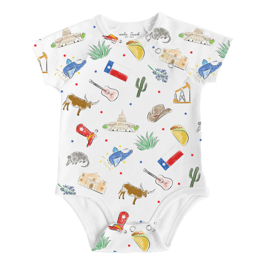 Texas Kids Organic Cotton Baby Onesie – Nola Tawk