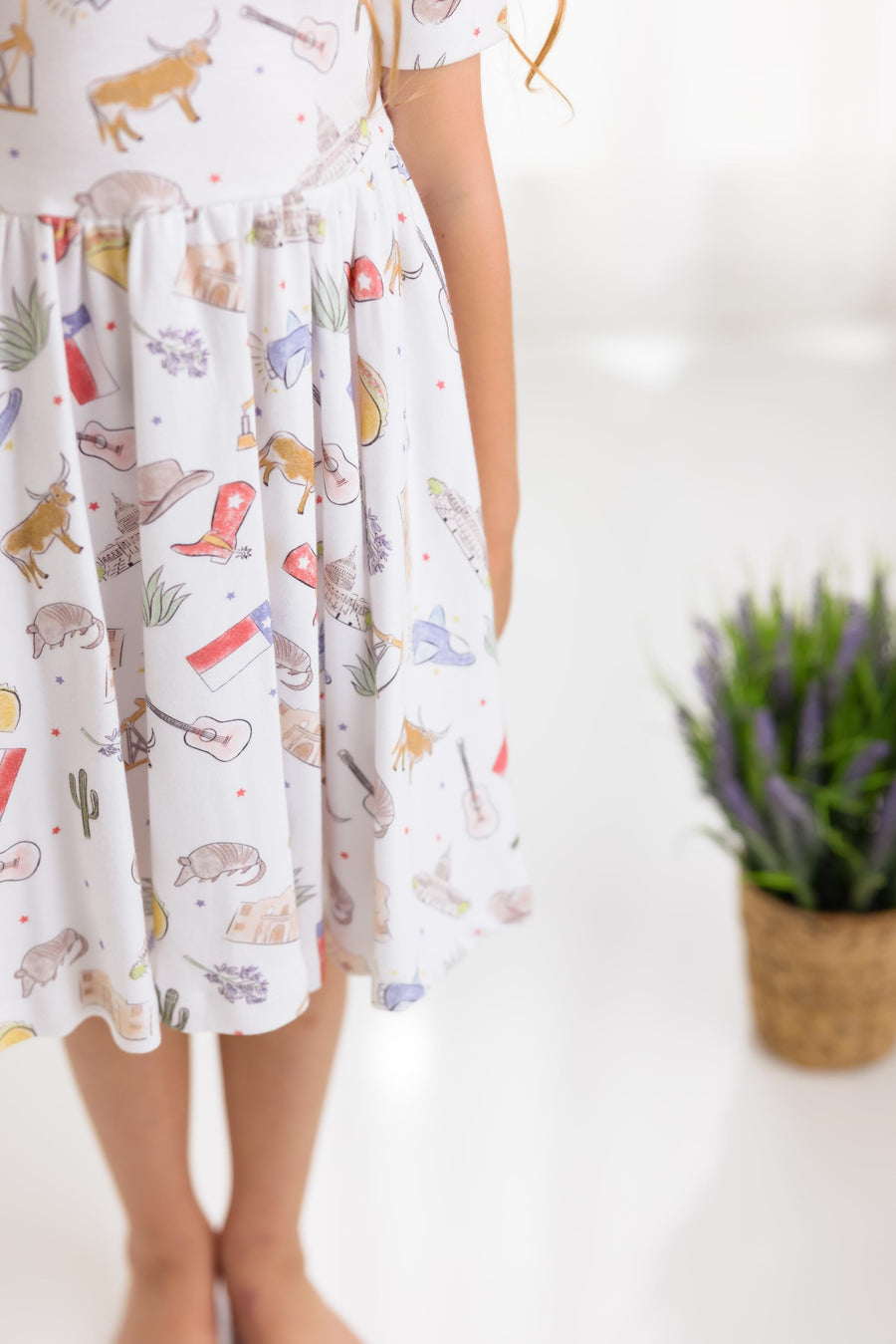 childrens organic cotton dresses bug + bean kids - Organic Cotton Flutter Dress