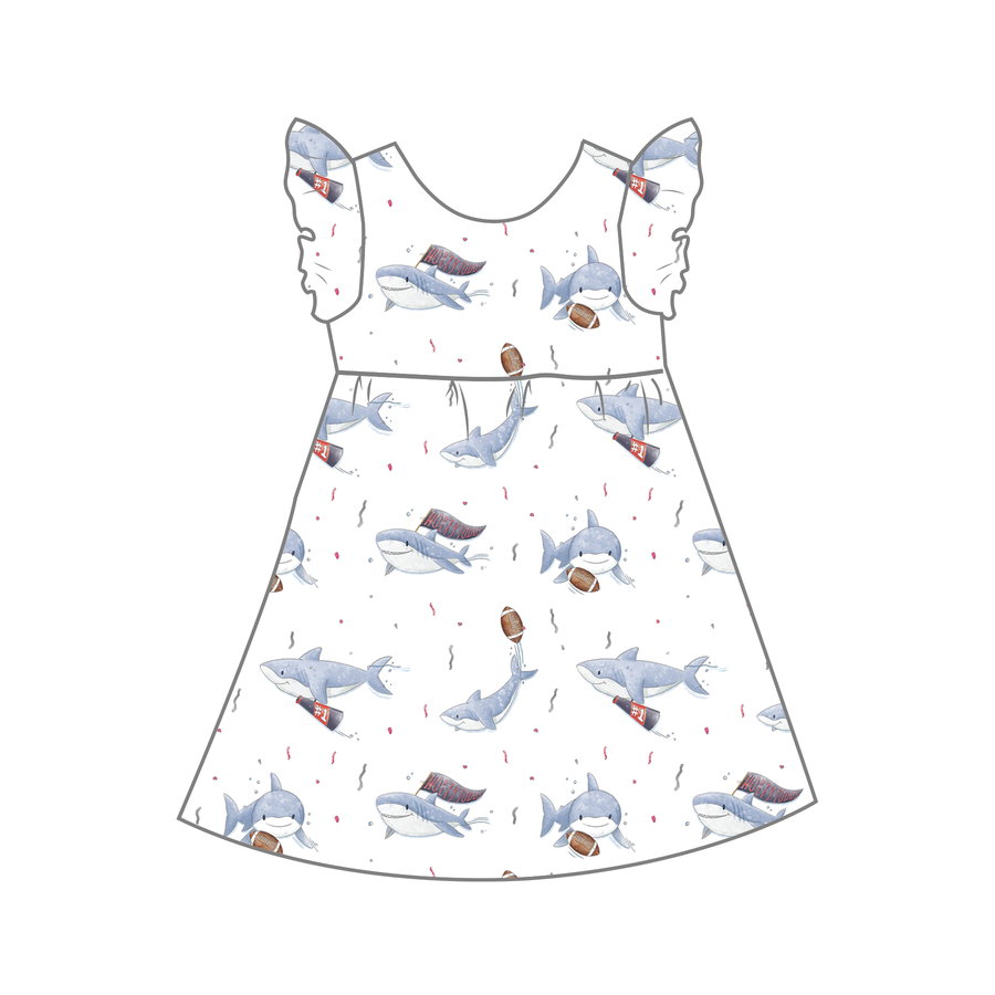 Most Valuable Pup: Mississippi (Ole Miss) Organic Muslin Dress (Pre-Order Arriving Spring 2024)