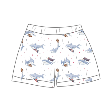 Most Valuable Pup: Mississippi (Ole Miss) Organic Muslin Shorts (Pre-Order Arriving Spring 2024)