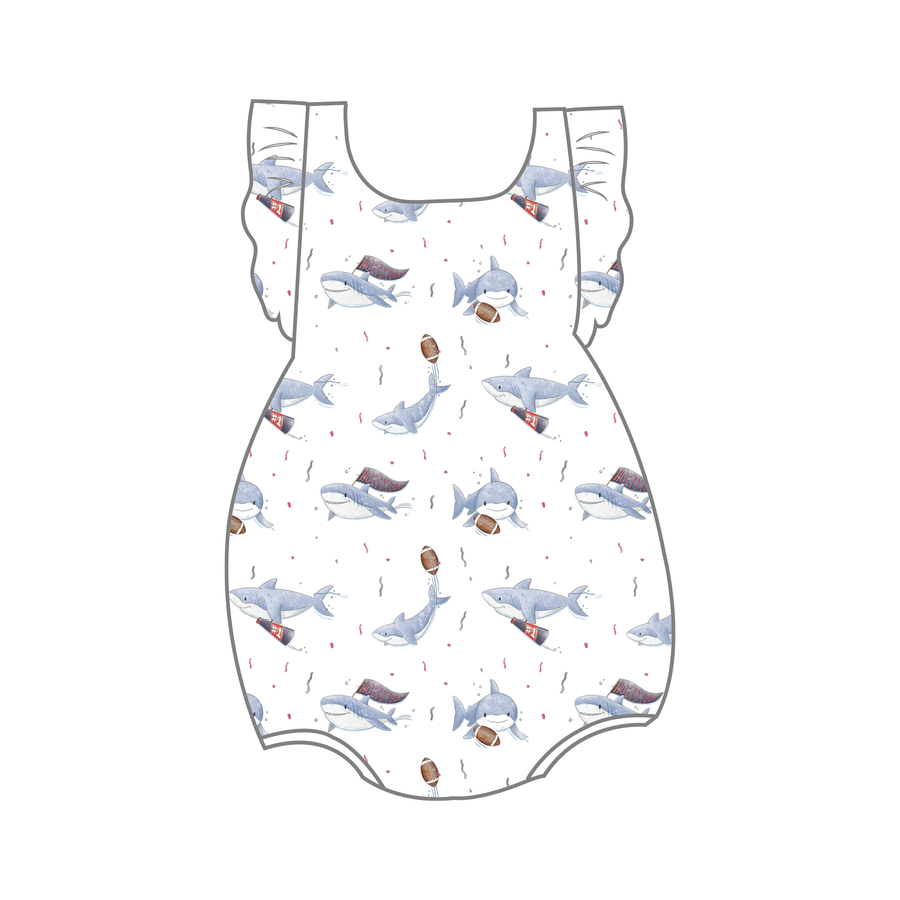 Most Valuable Pup: Mississippi (Ole Miss) Organic Muslin Sunsuit (Pre-Order Arriving Spring 2024)