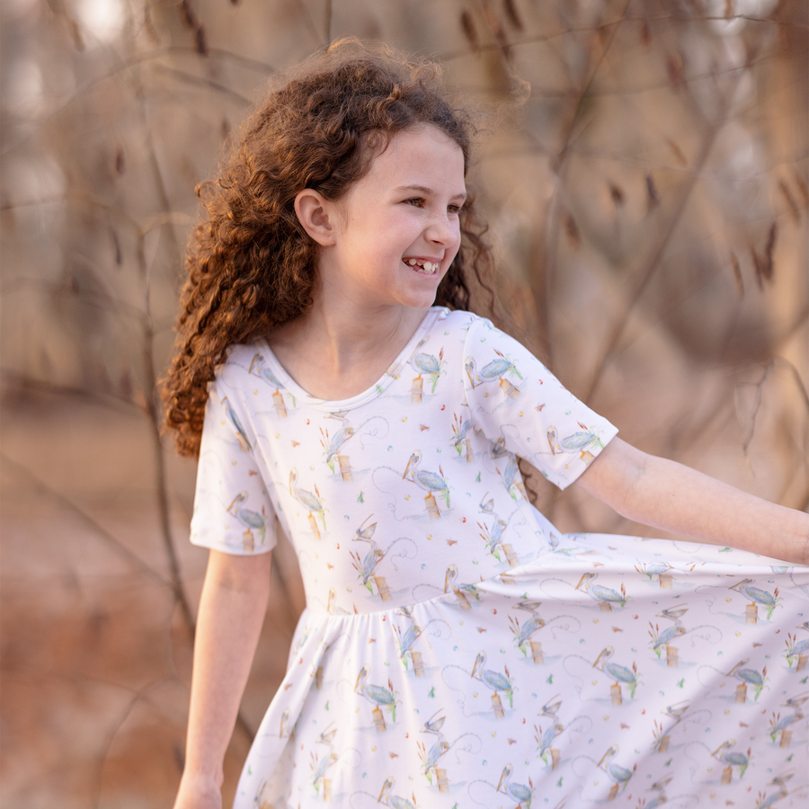 Pelican Bay Organic Cotton Dress for Kids