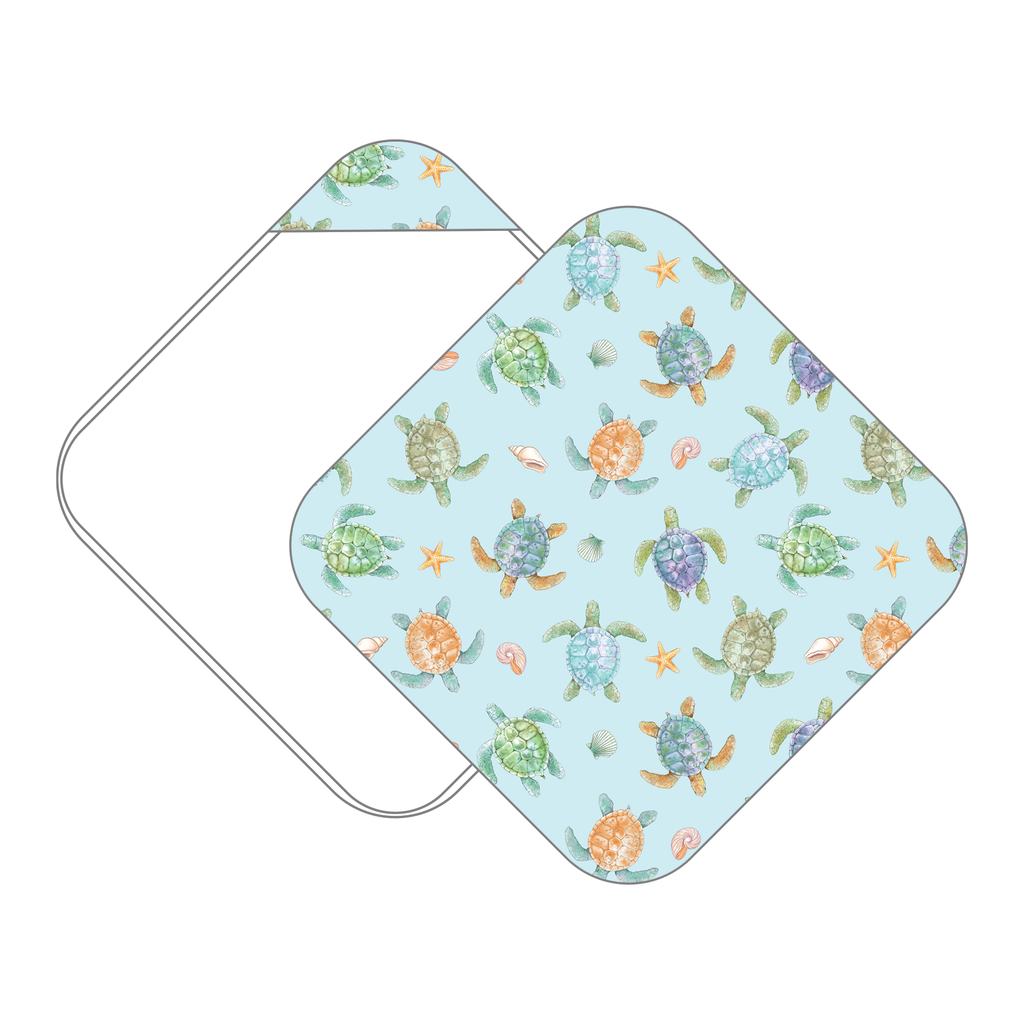 Turtley Awesome Muslin Hooded Baby Towel (Pre-Order Arriving Spring 2027)