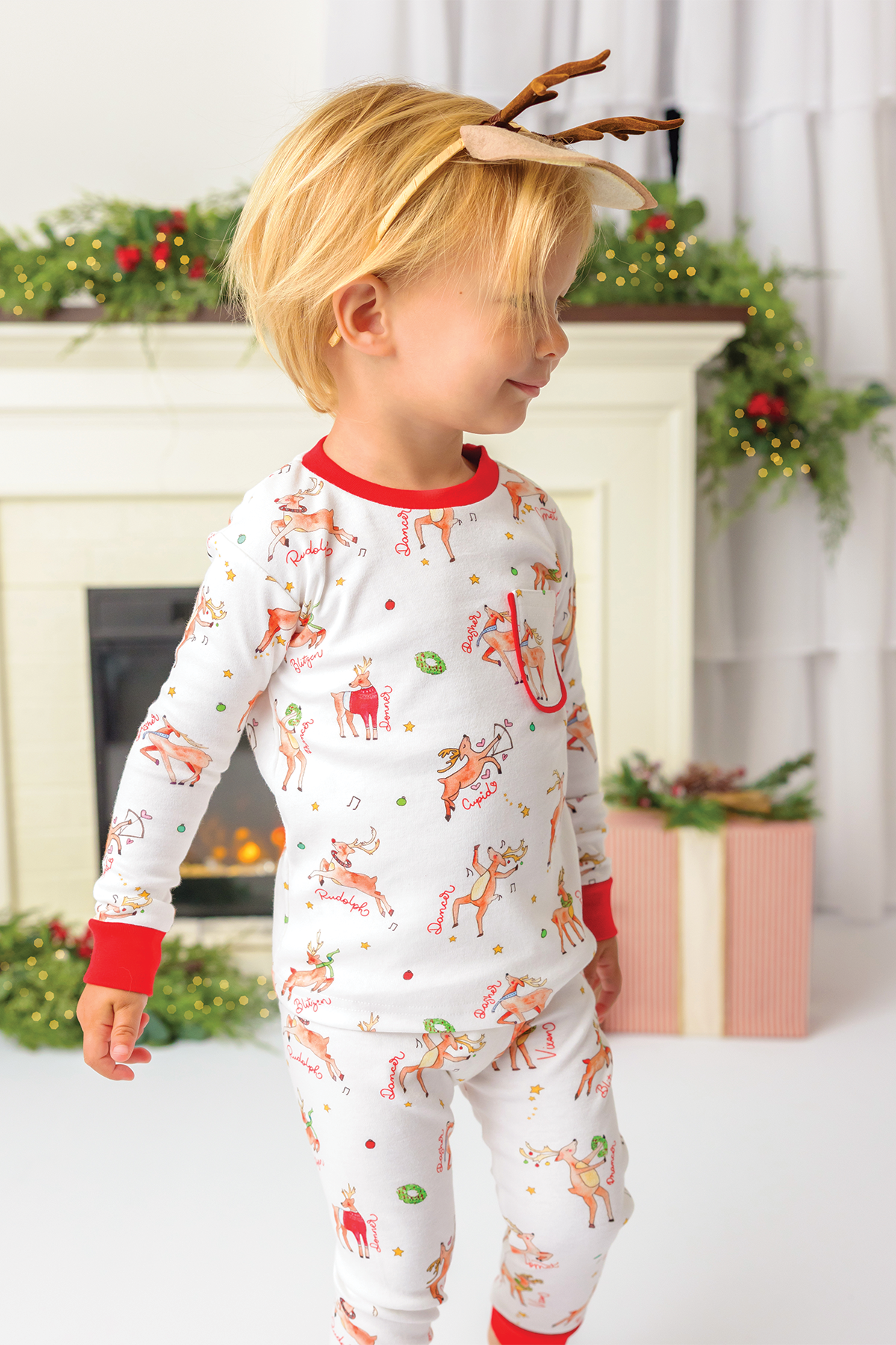 Oh Deer, Christmas is Here! Organic Cotton Pajama Set – Nola Tawk