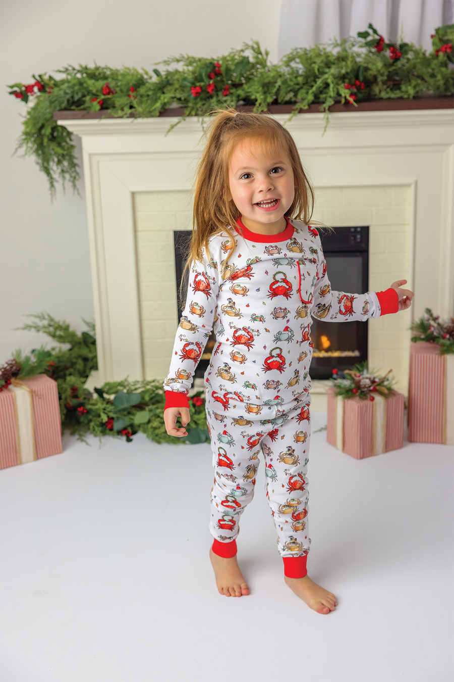 He sees you when you're crabby Organic Cotton Pajama Set