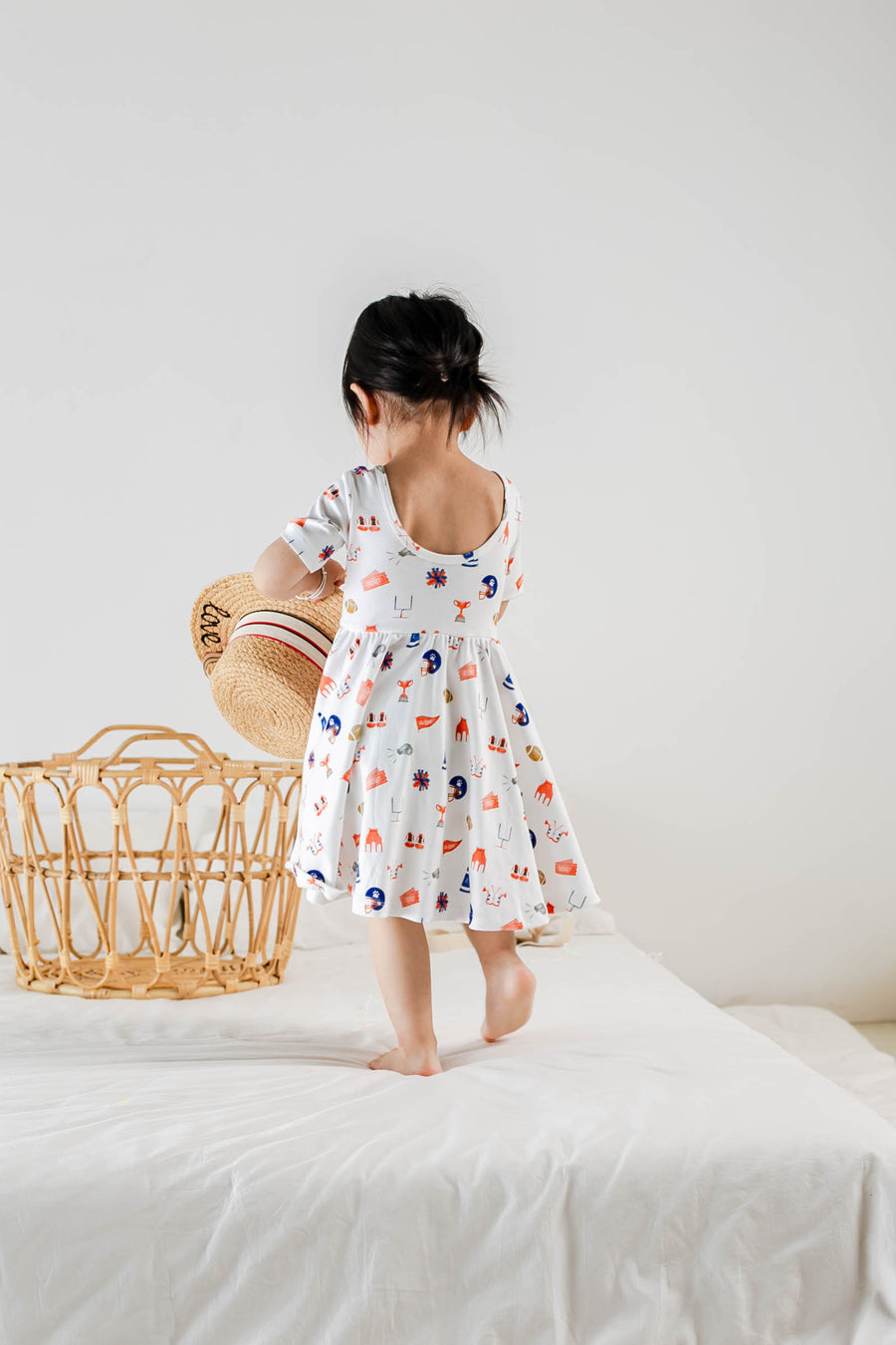 Let's go AU Tigers Organic Cotton Twirl Dress