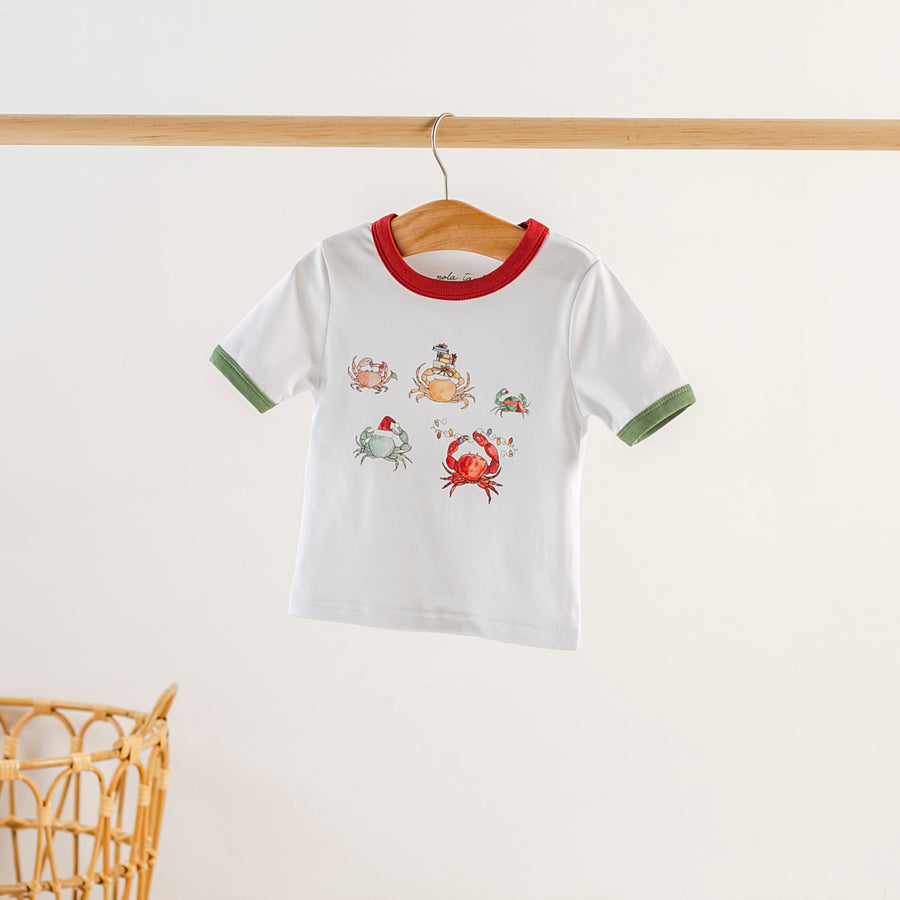 He sees you when You're Crabby Organic Cotton Tee