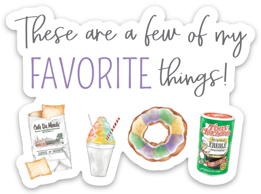 A Few of my Favorite Things Die Cut Sticker