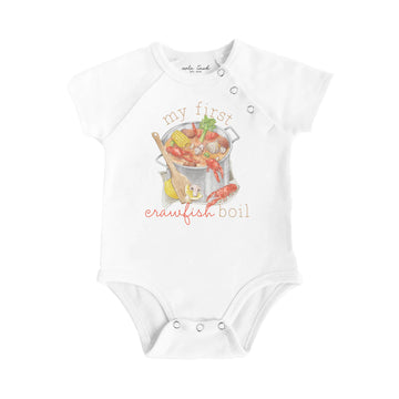 My first crawfish boil Organic Cotton Onesie (Pre-Order Arriving Fall 2024)