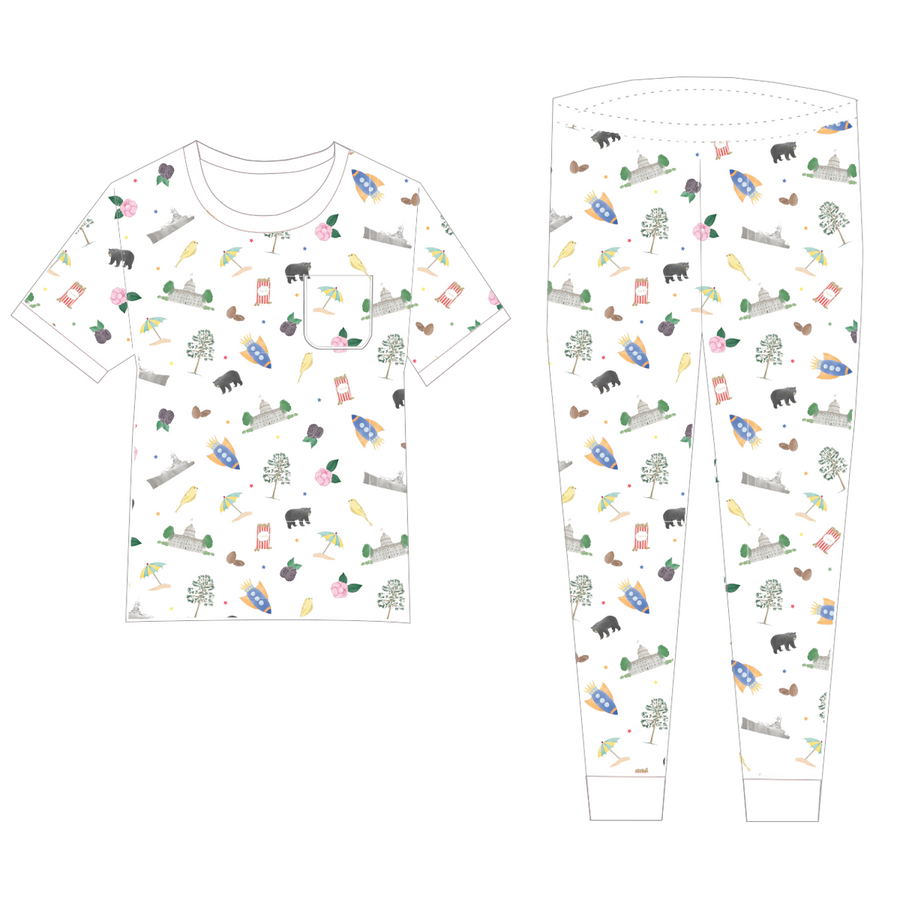 Alabama Kids Organic Cotton Pajama Set (Pre-Order Arriving Fall 2024)
