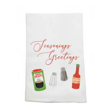 Seasonings Greetings Kitchen Towel