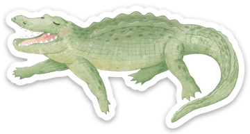 Alligator Die Cut Sticker